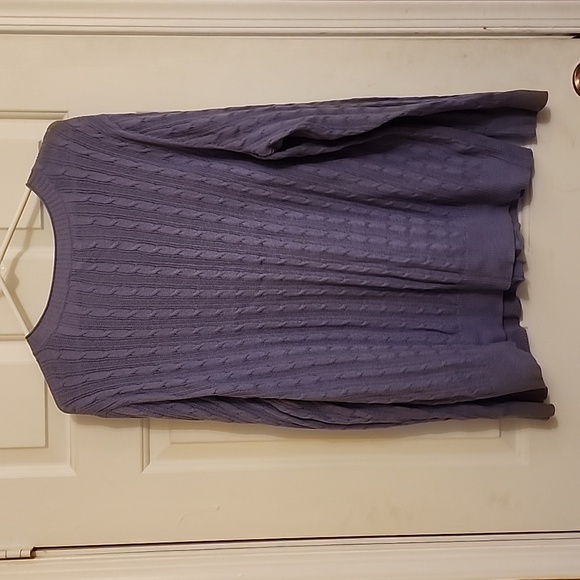 Eddie Bauer Scoop Neck Cable Knit Cardigan Sweater - Picture 5 of 8